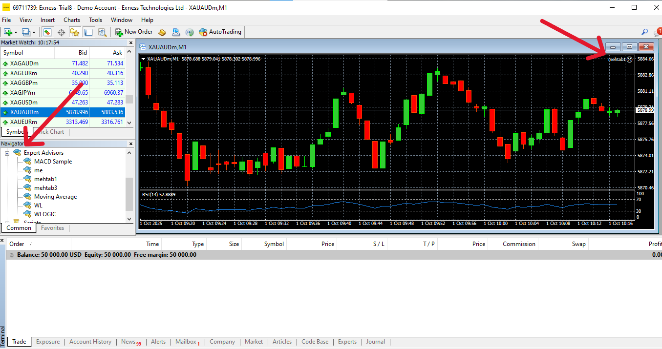 Example EA in MT4